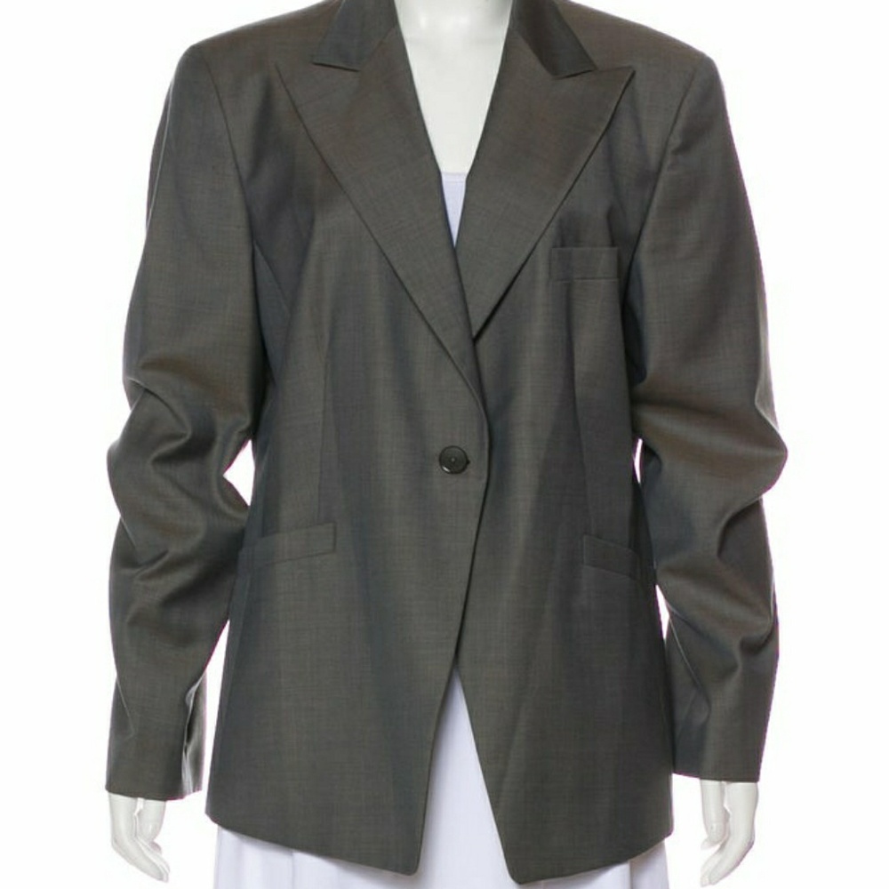 Zanella Gray Wool Blazer